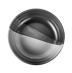 empty plate isolated on white background.