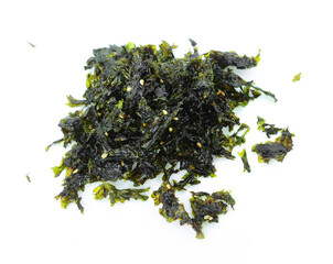Japanese food nori dry seaweed or edible seaweed.