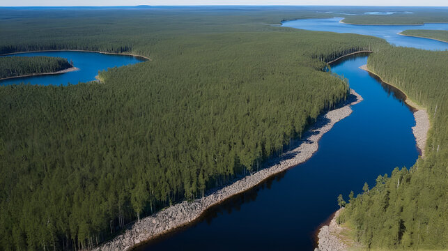 Esker on Pallasjarvi aerial 3