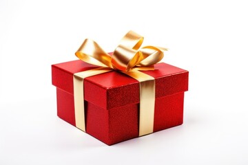 Obraz premium Gift box ribbon gold.