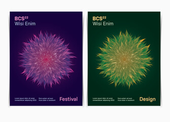 Abstract Geometric Triangular Design Poster template. Vector illustration.