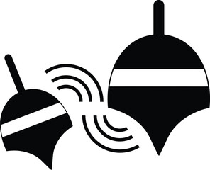 Spinning Tops Toy Icon Vector Illustration