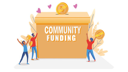 Diverse group of people from different cultures joining hands in a circle symbolizing unity collaboration and global connection presented as a vibrant vector illustration