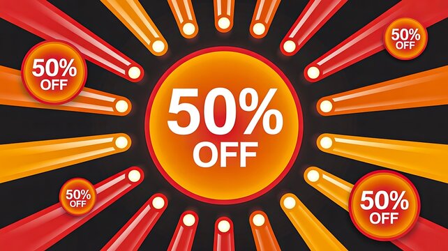 50 off sale background
