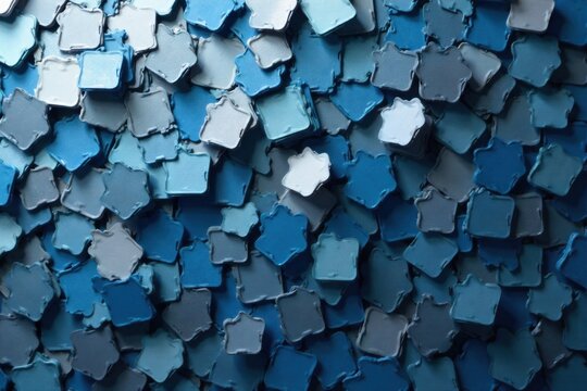 Strategic Blueprint Interlocking geometric shapes forming a complex, evolving structure against a clean, organized background, representing strategic planning and team synergy. A dynamic arrangement