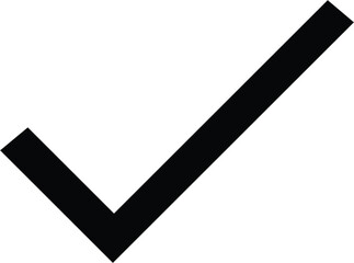 check mark on a white background