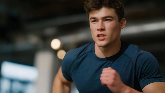A sports physiologist monitoring heart rate and physical metrics during intensive training, highlighting sports science, performance analysis, and injury prevention. cinematic color correction,