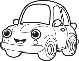 cartoon car cartoon coloring