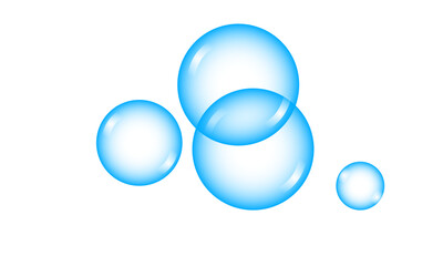 illustration vector graphic of transparent bubble. 