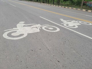 Obraz premium bicycle road sign