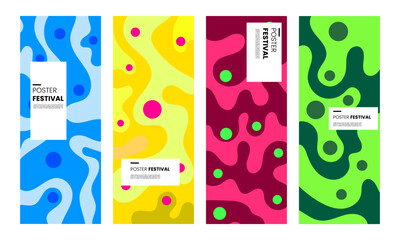 Abstract minimalist poster illustration, for templates, banners and packaging.