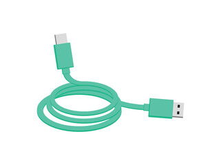 Flat Connector HDMI Cable Illustration
