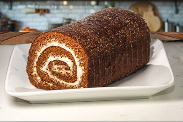 chocolate cake on a plate