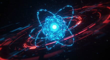 Obraz premium Atom illustration