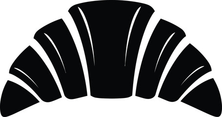 Croissant vector illustration bakery pastry icon breakfast food design eps silhouette