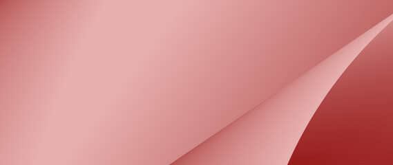 Elegant abstract background featuring a smooth gradient from soft pink to deep red, with a gentle curved fold creating a subtle visual interest. Perfect for modern designs and presentations.