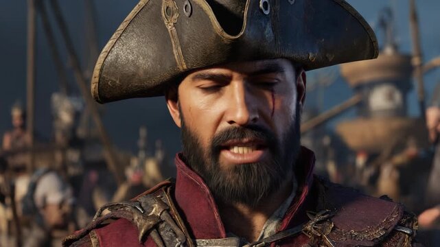 Adventure on the high seas with a daring pirate captain