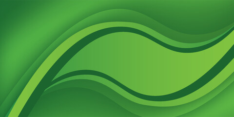 Abstract green wavy background. Vector EPS 10