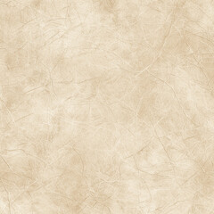 Obraz premium An aged, textured cream paper surface, perfect for various design applications. The paper is aged and full of textures, with a cream color tone