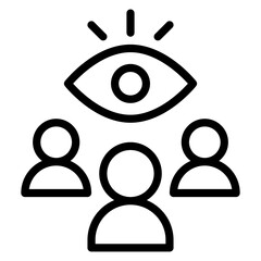  supervision line icon
