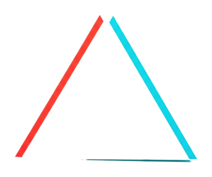 Dynamic geometric shapes artistic design abstract minimalist concept isolated on transparent background - Powered by Adobe