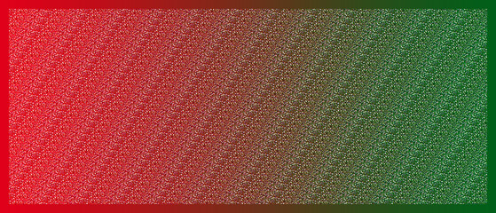 Stereogram with Diagonal Pattern over Red-to-Green Gradient Background for a Playful and Abstract Optical Illusion