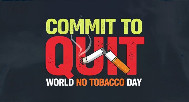 World No Tobacco Day Commit to Quit Smoking Awareness Campaign.