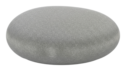Smooth pebble relaxation stone natural decorative object zen isolated on transparent background