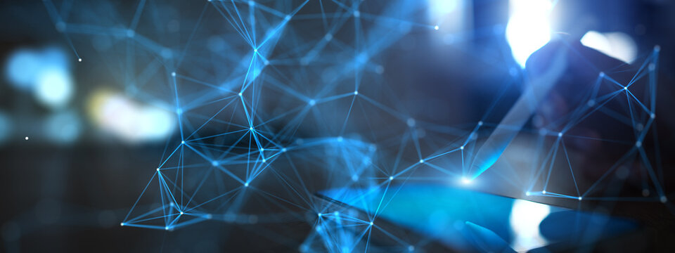 Abstract Visualization of Neural Network Connections on Touch Device Interface.