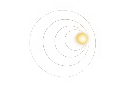Flashing yellow light lens flare with star and glow elements on a grid-like translucent backdrop