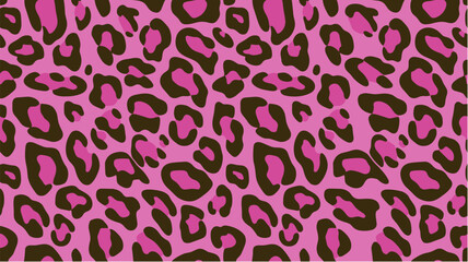 Fuchsia leopard print seamless pattern for textile printing, fashion design, fabric production.