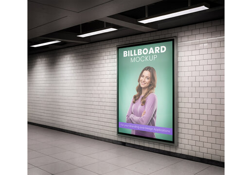 Subway Billboard Mockup 194