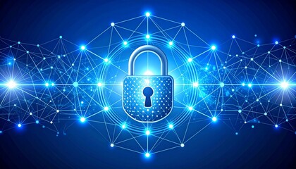 cyber security padlock symbolizes the protection and safeguarding of digital assets and information against unauthorized access, cyber threats, and malicious activitive cyber
