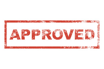 Approved stamp sign, vintage approved seal sign illustration in PNG isolated on transparent background