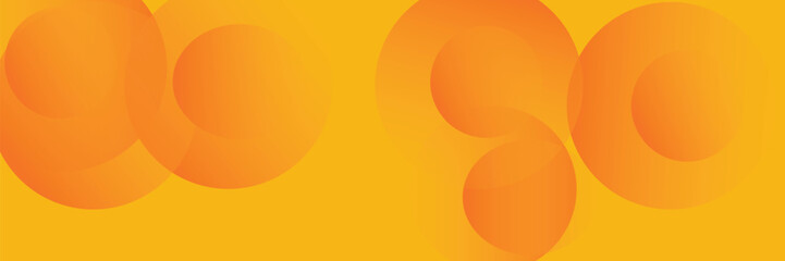 Abstract orange background with overlapping circles. The background features a smooth, orange gradient texture. Vibrant orange tones dominate. Minimal abstract circles vector gradient background