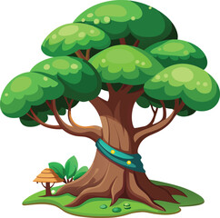 Cartoon fantasy tree