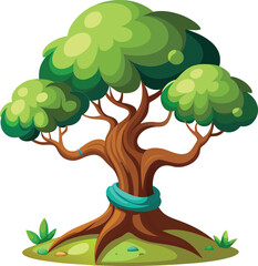 Cartoon fantasy tree
