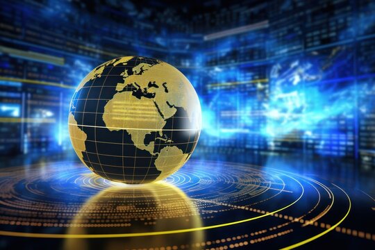 World globe space backgrounds. - Powered by Adobe