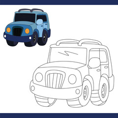 Thar Copy Colour worksheet for kids