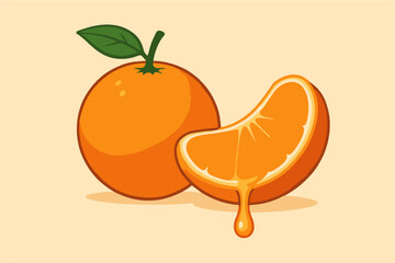 very nice orange vector