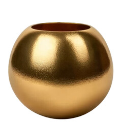 Gold Christmas cracker with floral pattern isolated on a transparent background 1