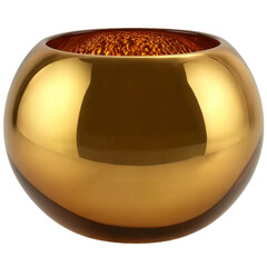 Gold Christmas Cracker with Leaf Pattern isolated on a transparent background