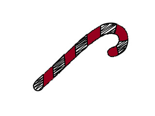 Obraz premium candy cane drawing