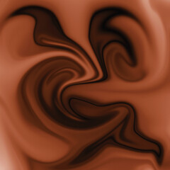 dark chocolate background with drop