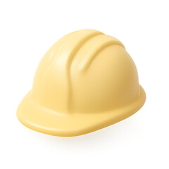 yellow helmet isolated on white