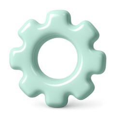 gears on white background