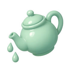 teapot isolated on white background