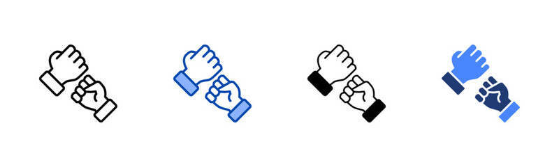 Morale icon set multiple style collection