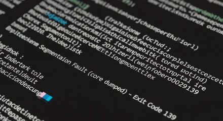 Close-up of lines of code on a monitor, ideal for technology and coding enthusiasts, representing software development, data analysis, and digital innovation.