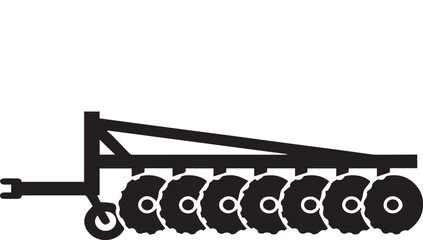 Tractor disc harrow icon